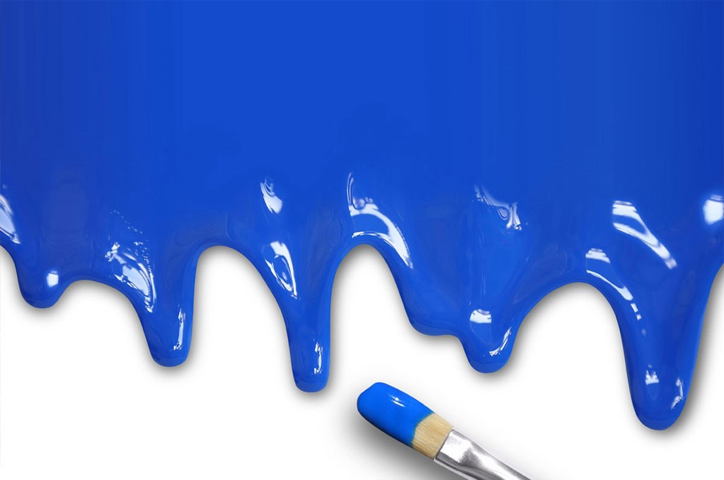 verf blauw
